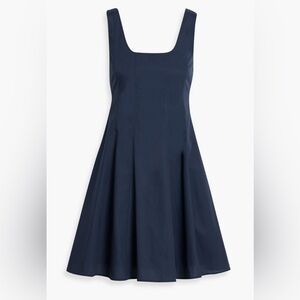 NWOT- Navy Theory Fit and Flare Dress in Sleek Poplin - Size 6